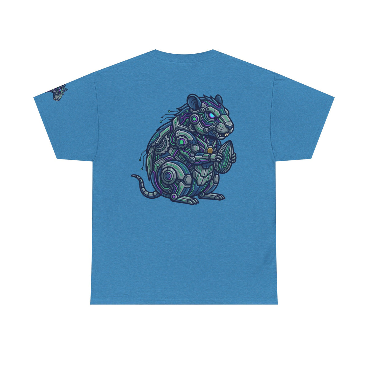 Color: Heather Sapphire | Cyber Hamster Premium Graphic Tee