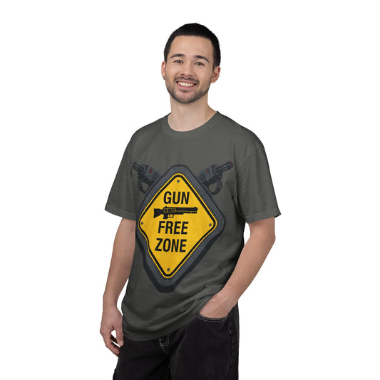 "Gun Free Zone (Heavy Metal Edition)" Unisex Garment-Dyed T-shirt