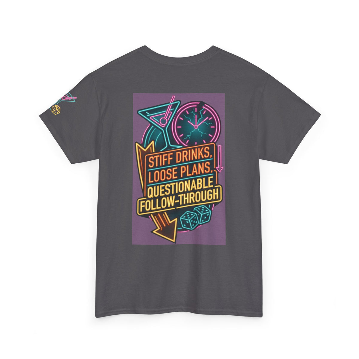 "Stiff Drinks Loose Plans" Premium Graphic Tee