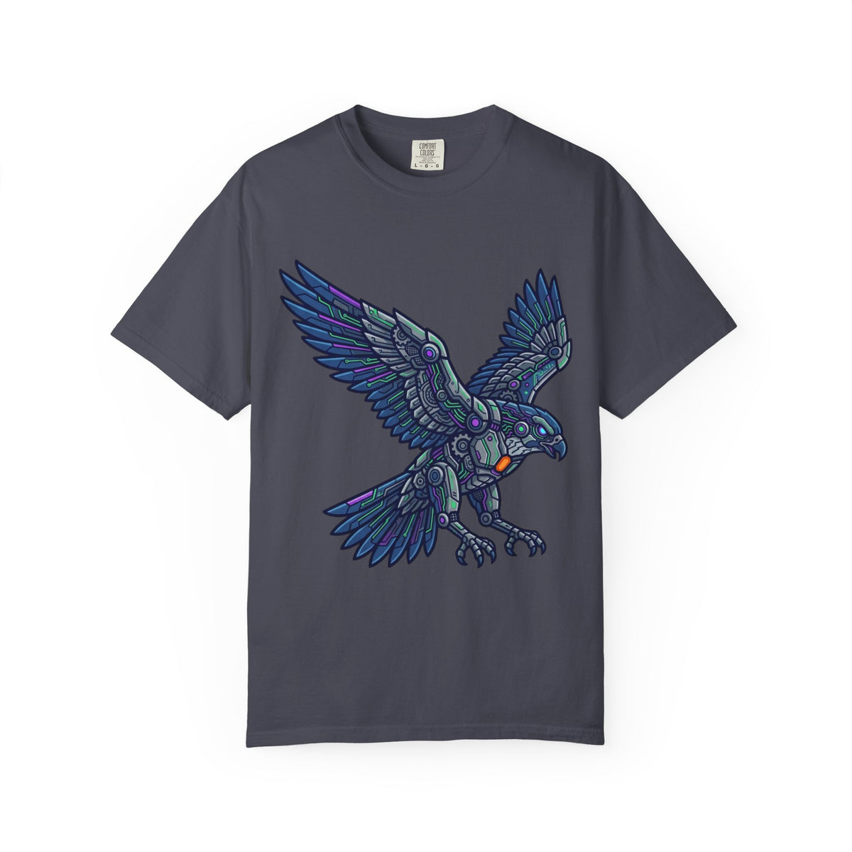 Color: Navy | Cyber Eagle Unisex Garment-Dyed Tee