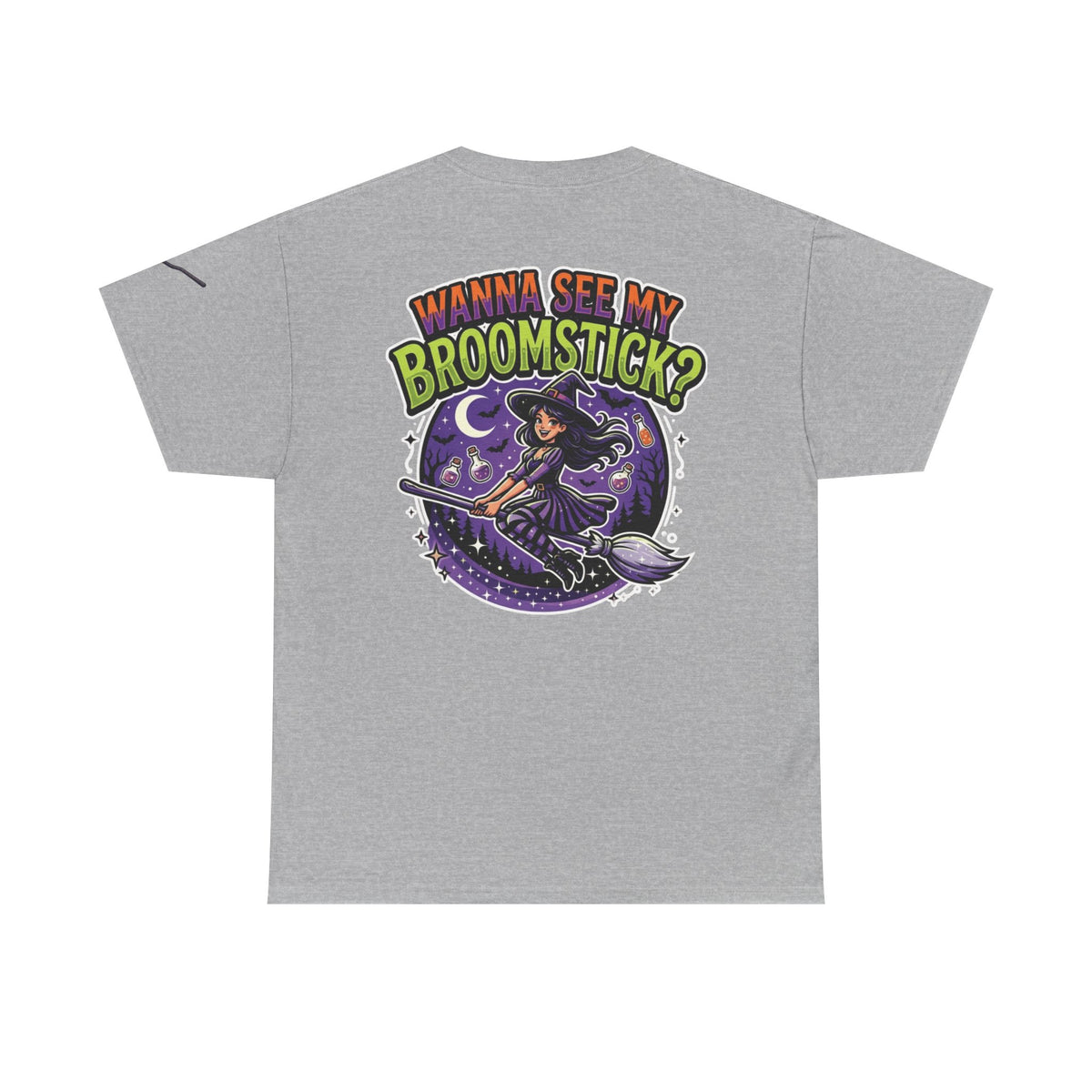 Color: Sport Grey | Wanna See My Broomstick Premium Graphic Tee
