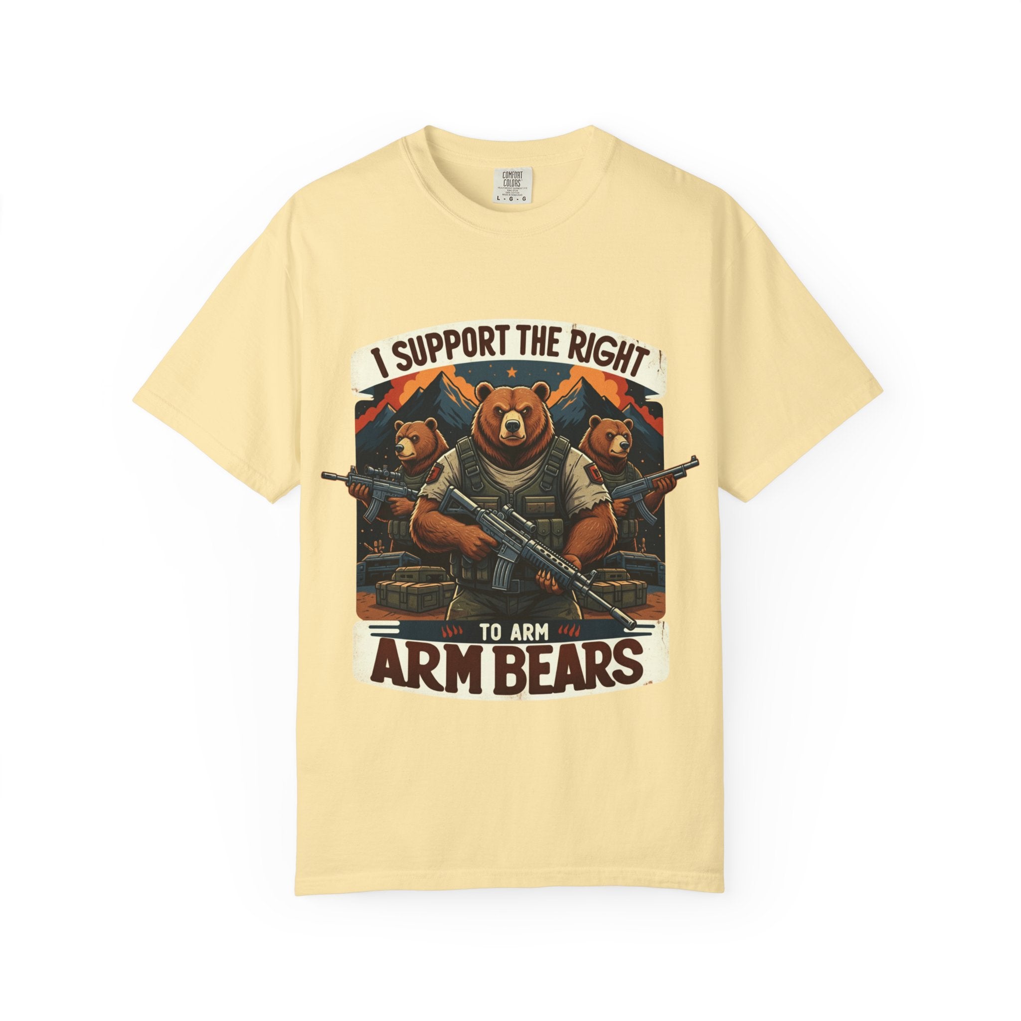 "The Right to Arm Bears (Mountain Division)" Unisex Garment-Dyed T-shirt