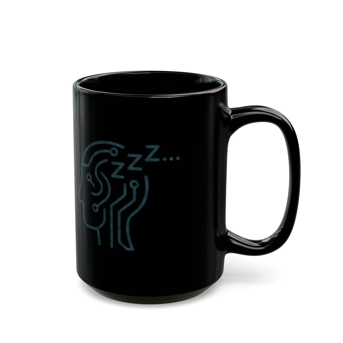 "I Was Listening" Black Ceramic Mug — Graphic