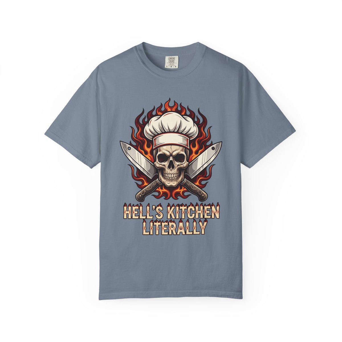 Color: Blue Jean | Hell's Kitchen Literally Unisex Garment-Dyed Tee