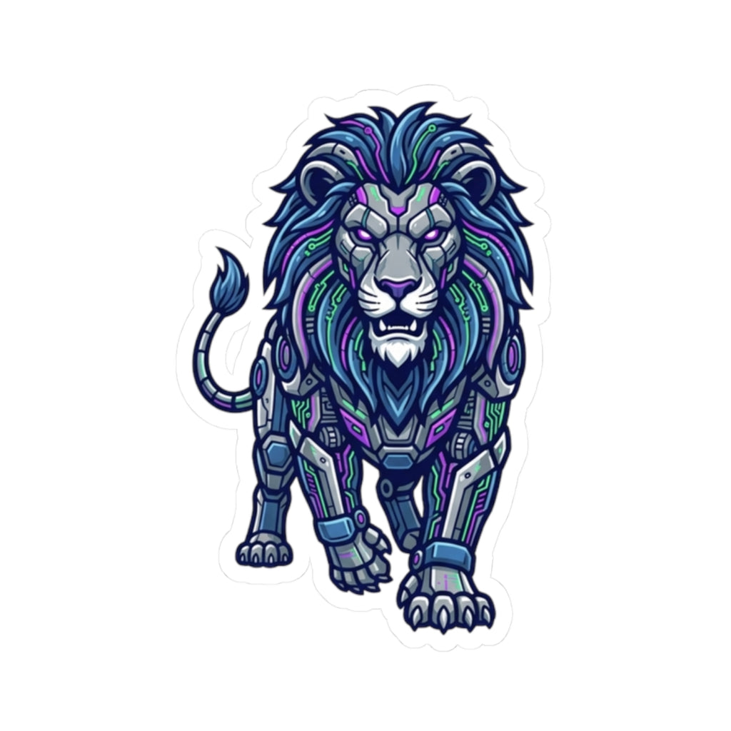 "Cyber Lion" Sticker — Main
