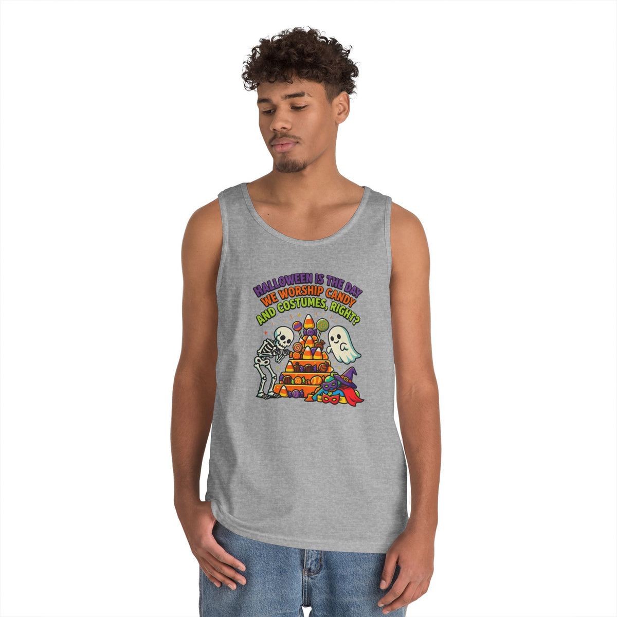 Color: Sport Grey | Worship Candy Tank Top