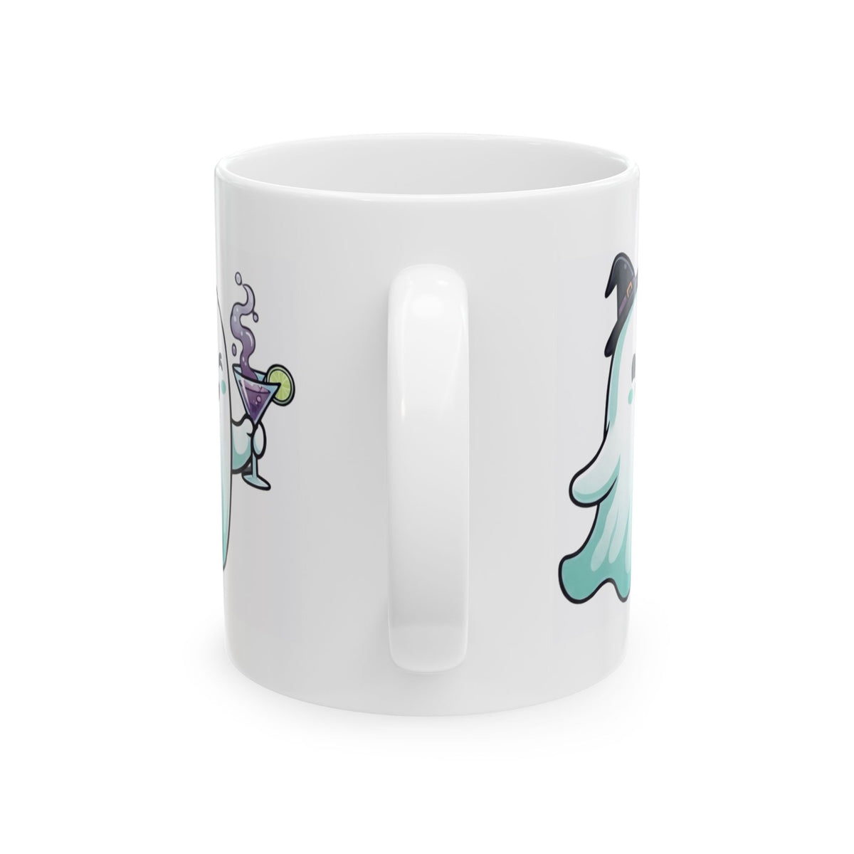 "I'm Here For The Boos" White Ceramic Mug — Graphic