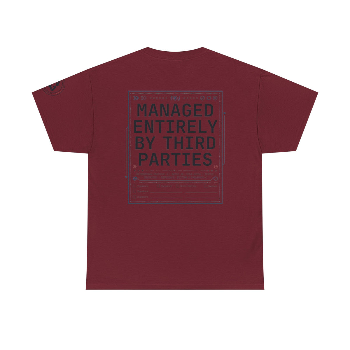 Color: Garnet | Managed Entirely By Third Parties Premium Graphic Tee