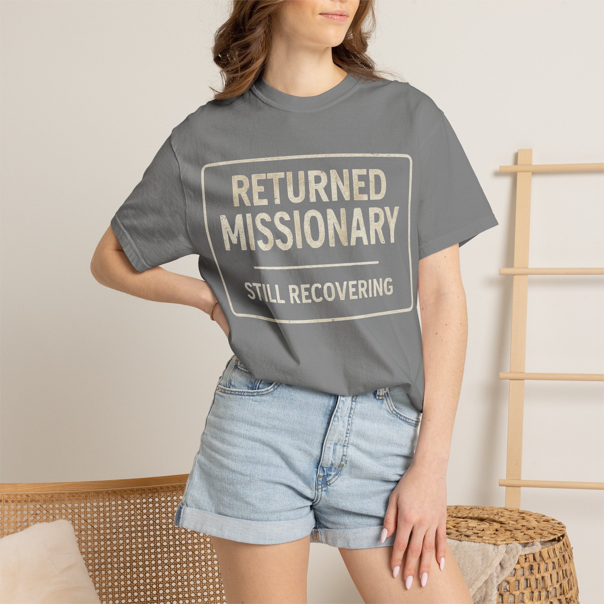 "Returned Missionary (Still Recovering)" Unisex Garment-Dyed T-shirt