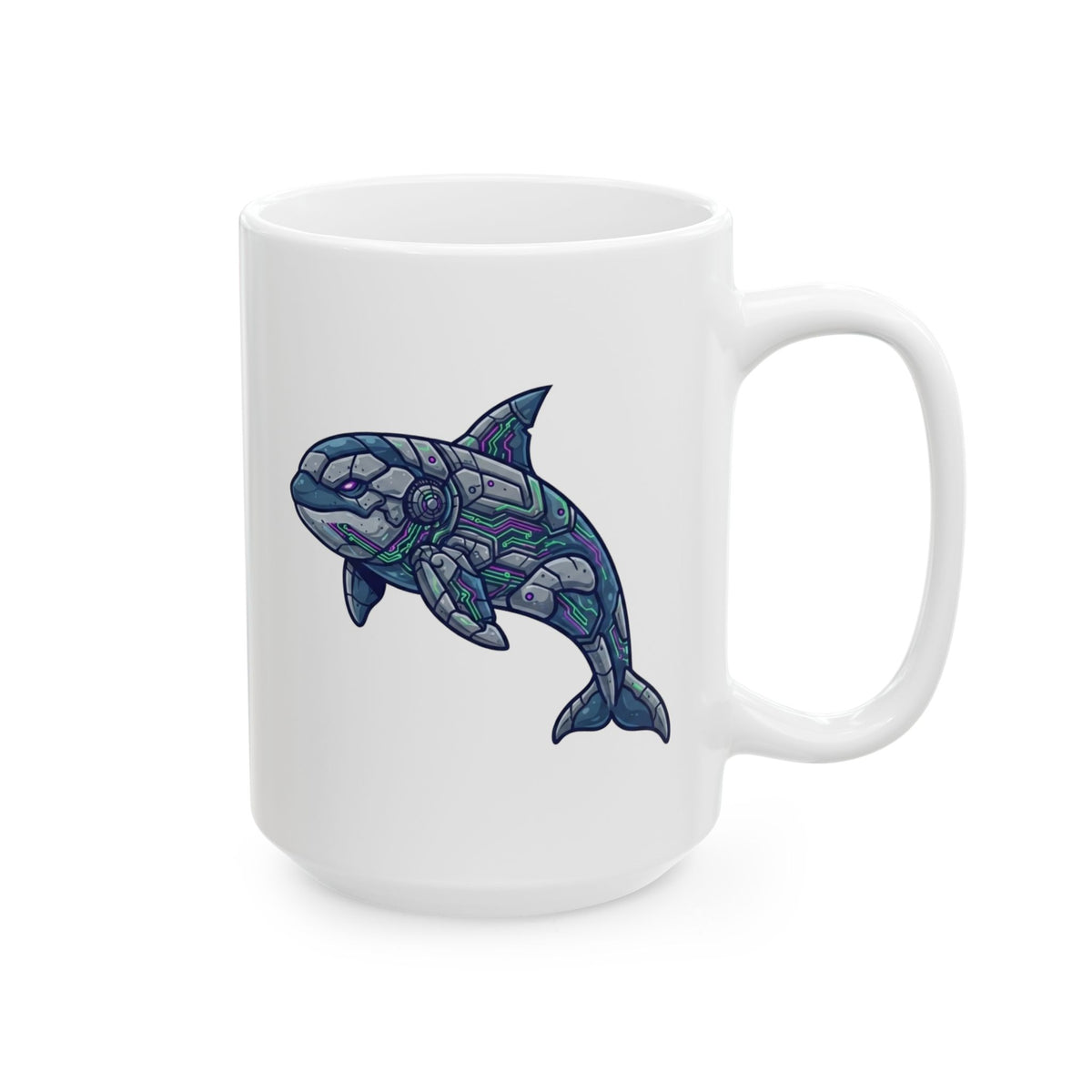 "Killer Whale" White Ceramic Mug