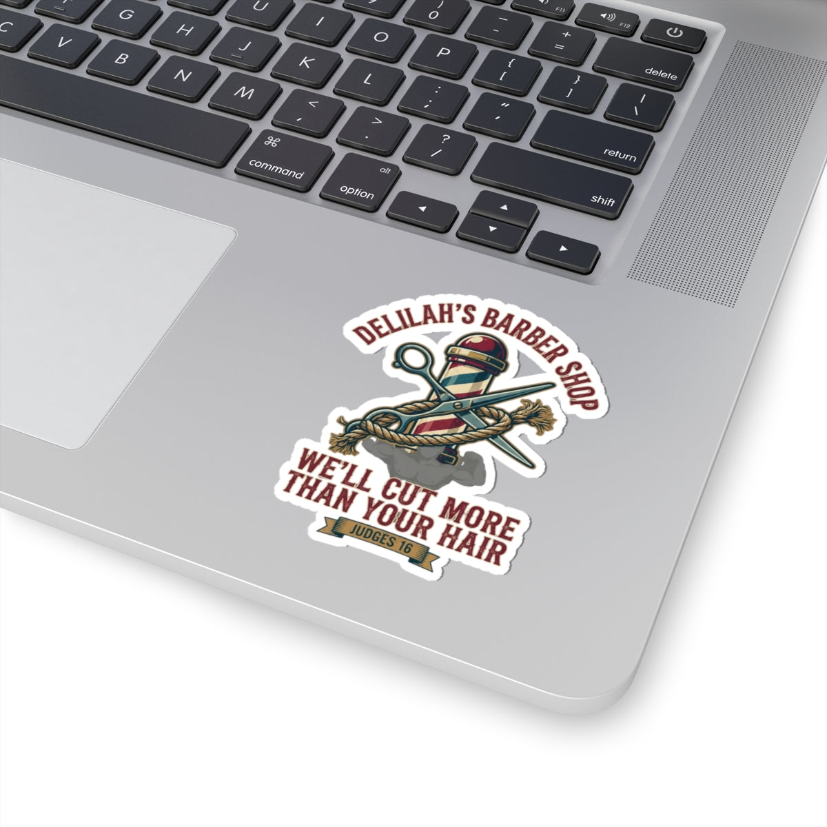 "Good Book Series Delilah's Barber Shop" Sticker — Main