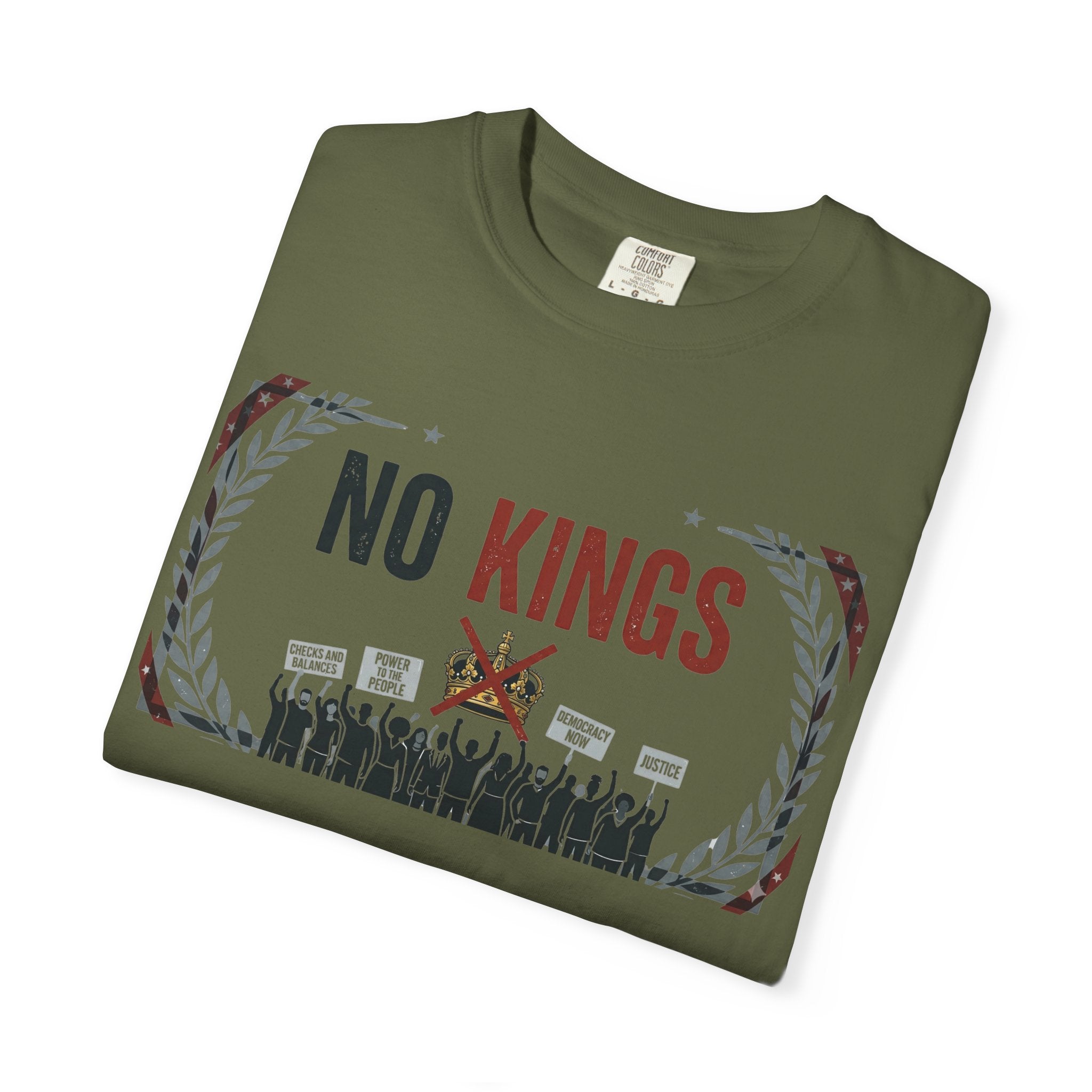 No Kings, No Masters | Garment-Dyed Tee — AttitudeShirts