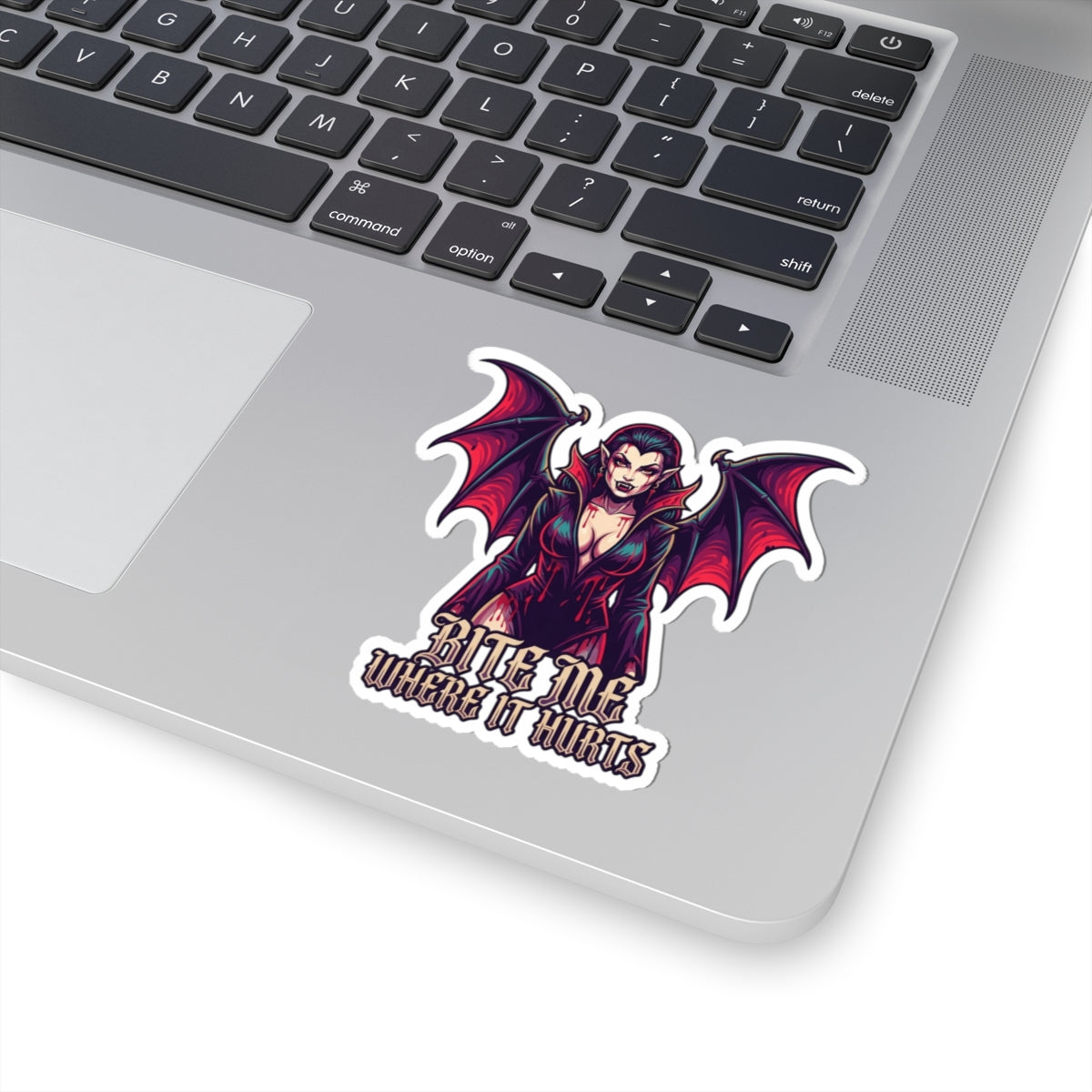 "Bite Me Where It Hurts" Sticker — Main