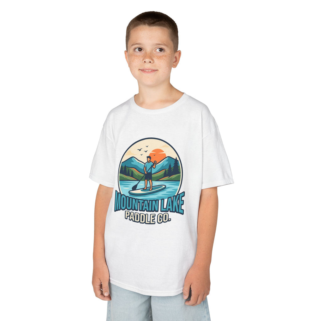 "Mountain Lake Paddle Board" Kids Tee