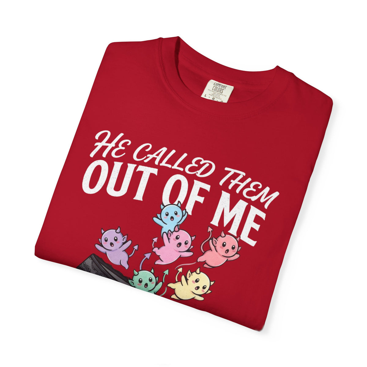 "Good Book Series He Called Them Out Of Me" Unisex Garment-Dyed Tee
