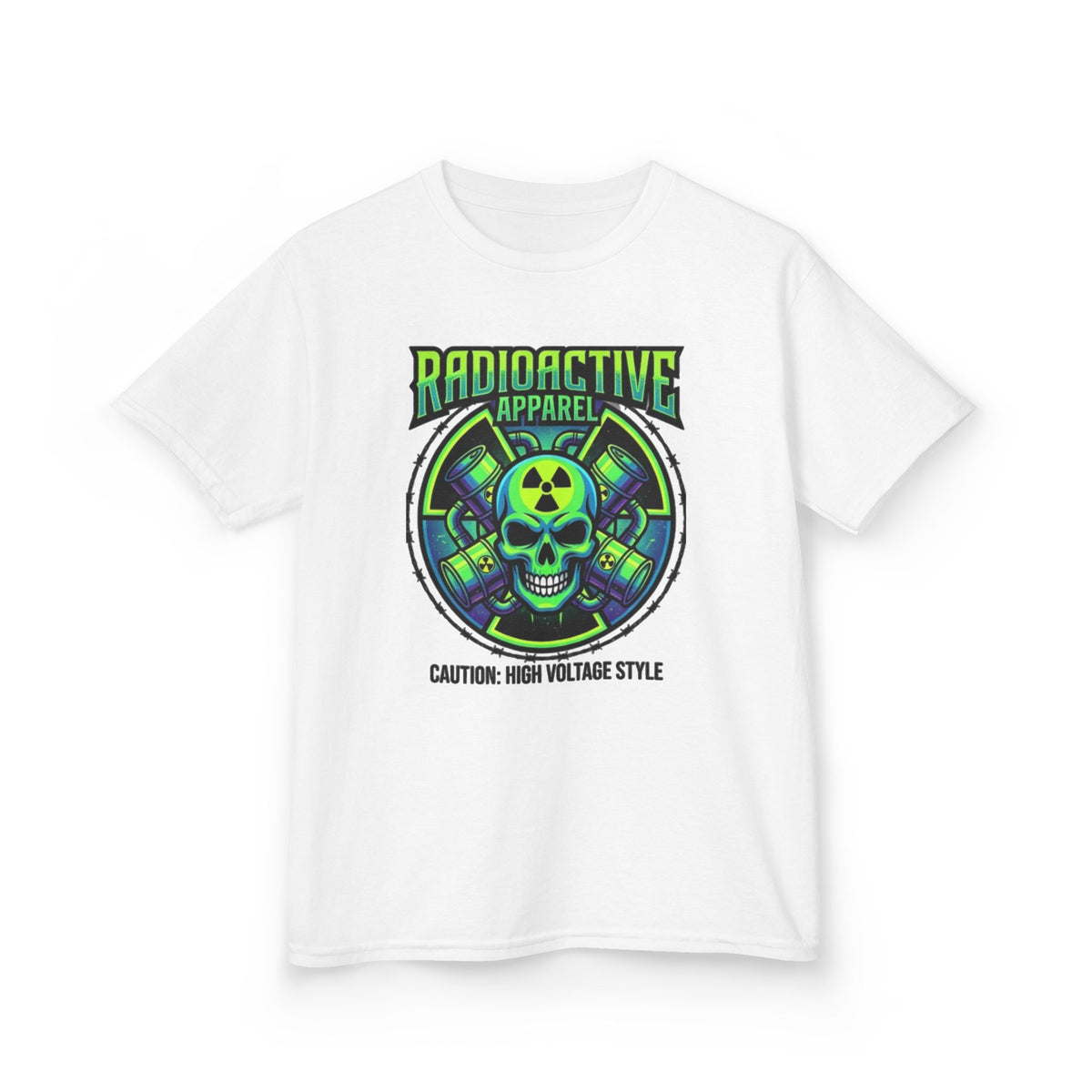 Color: White | Radioactive Apparel Kids Tee