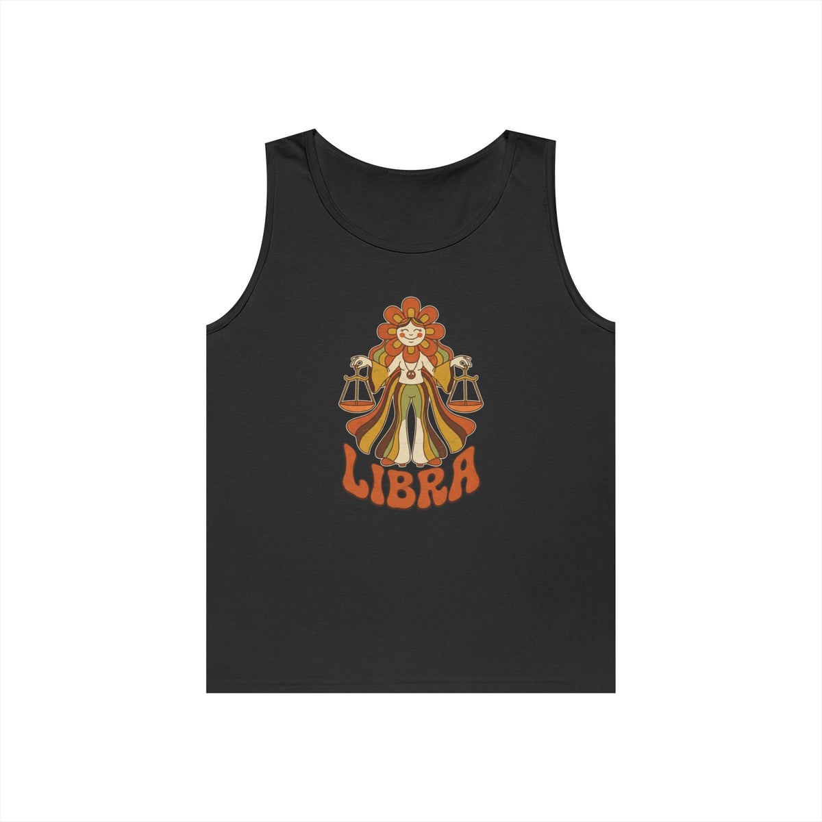 "Retro Mascot Groovy Libra" Tank Top