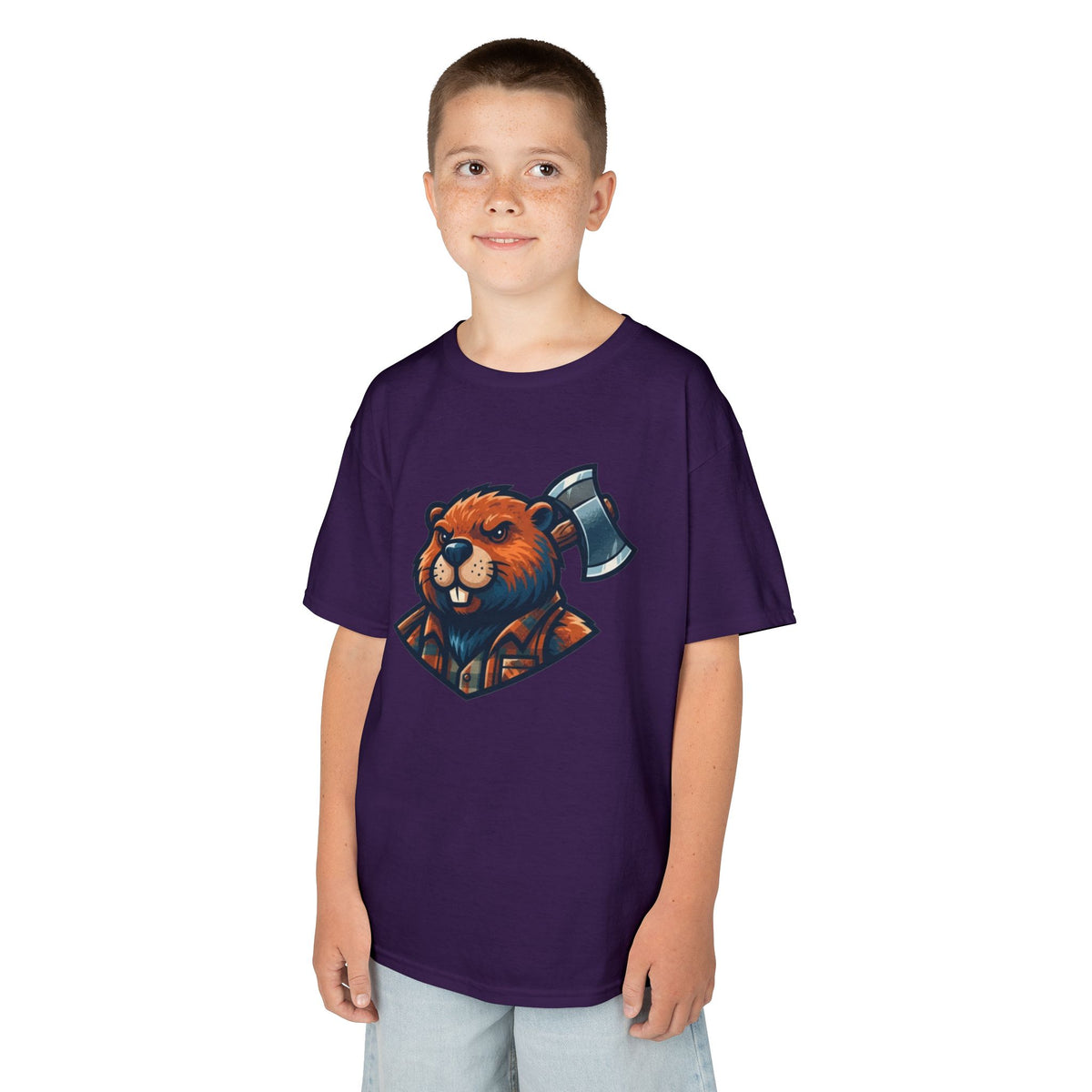 Color: Purple | In Desperate Need of Good Hard Wood Kids Tee
