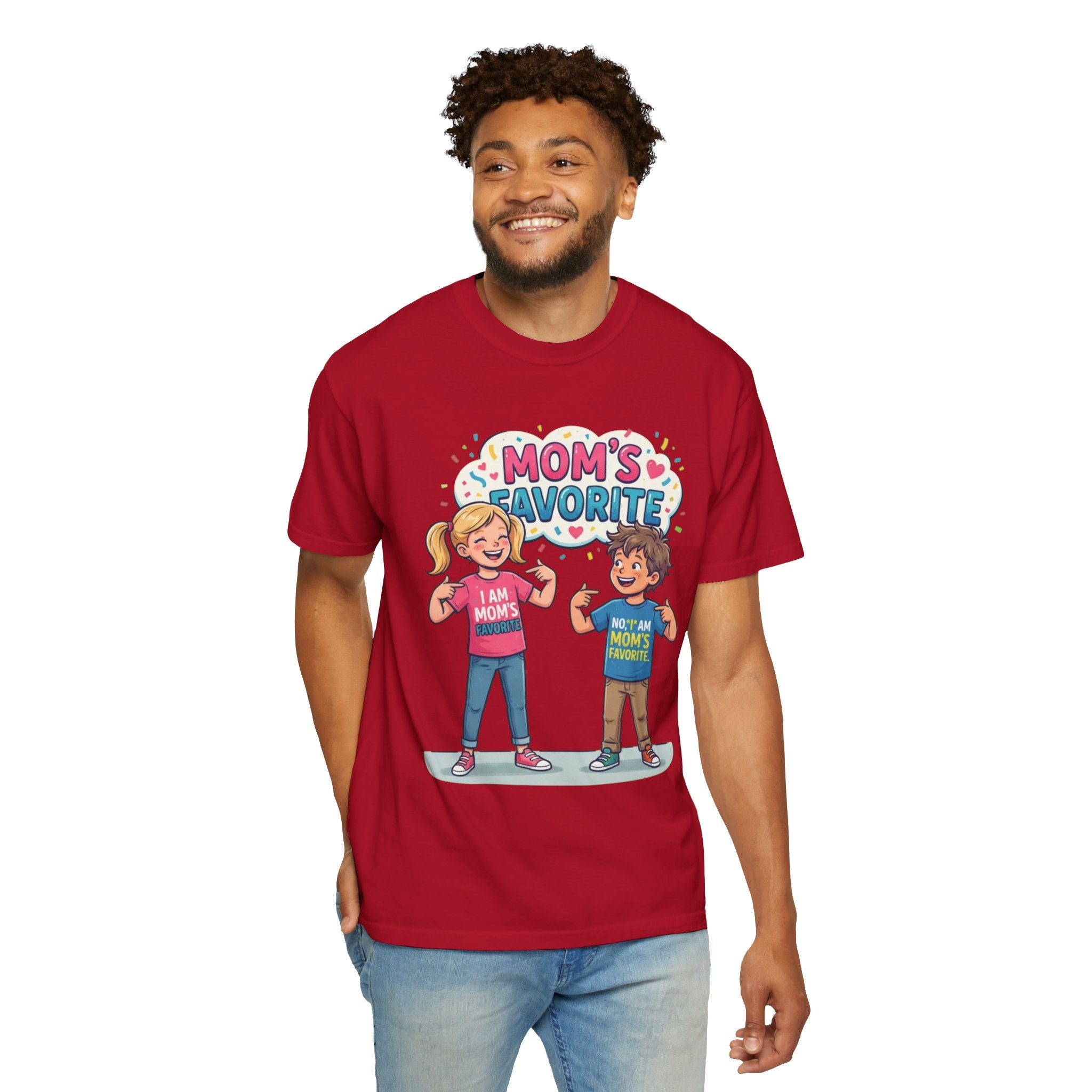 "Mom's Favorite" Unisex Garment-Dyed Tee