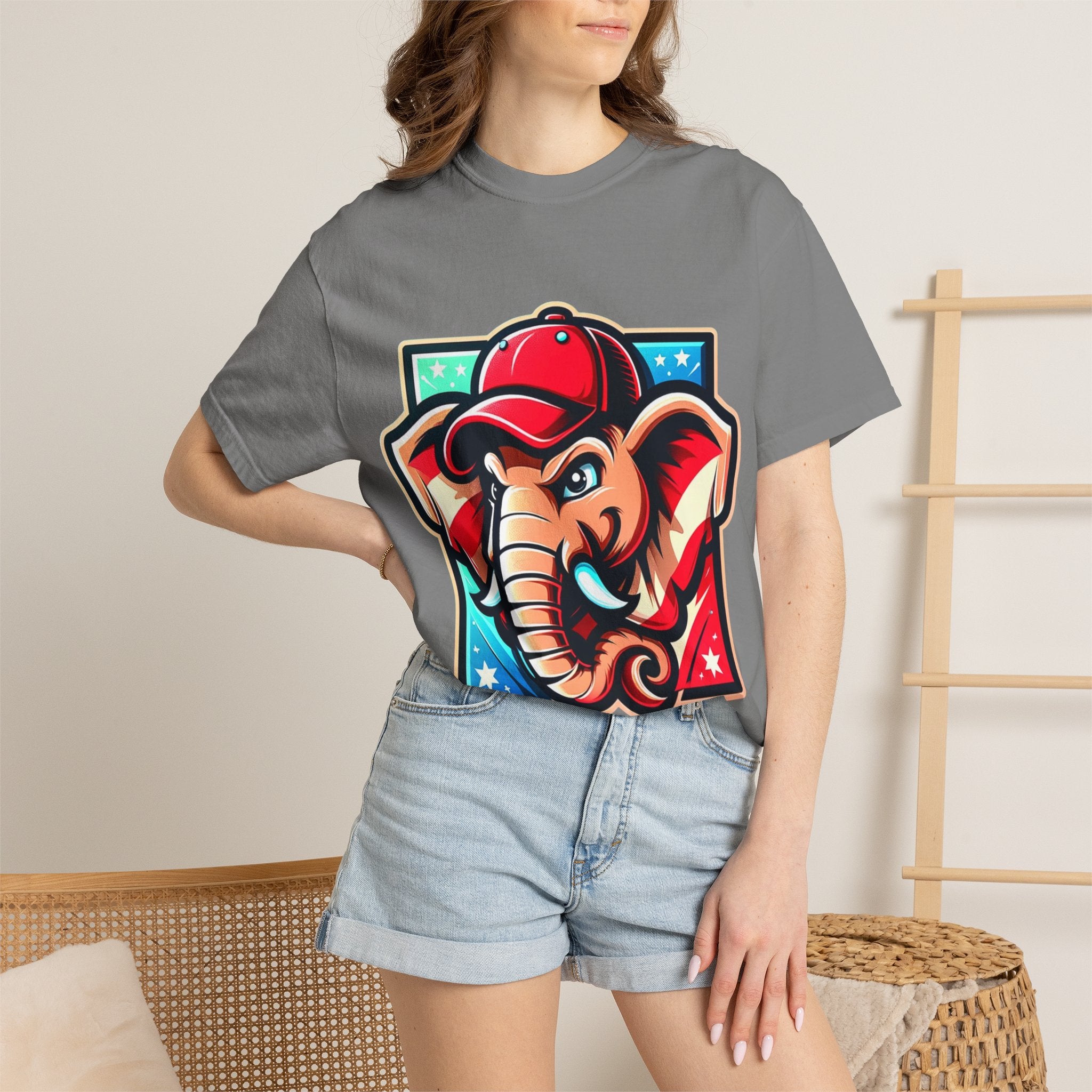 "The Patriot Elephant" Unisex Garment-Dyed T-shirt