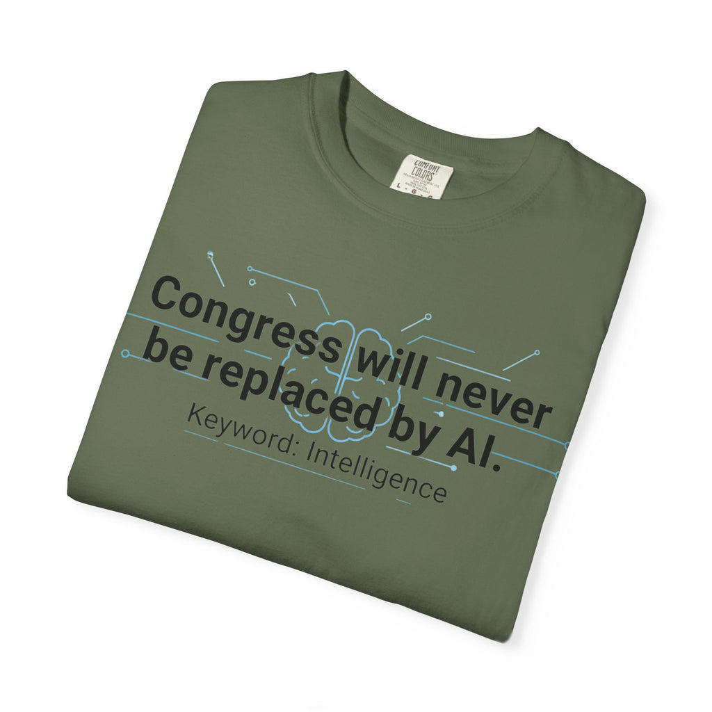 "Congress vs. AI T-Shirt" Unisex Garment-Dyed T-shirt