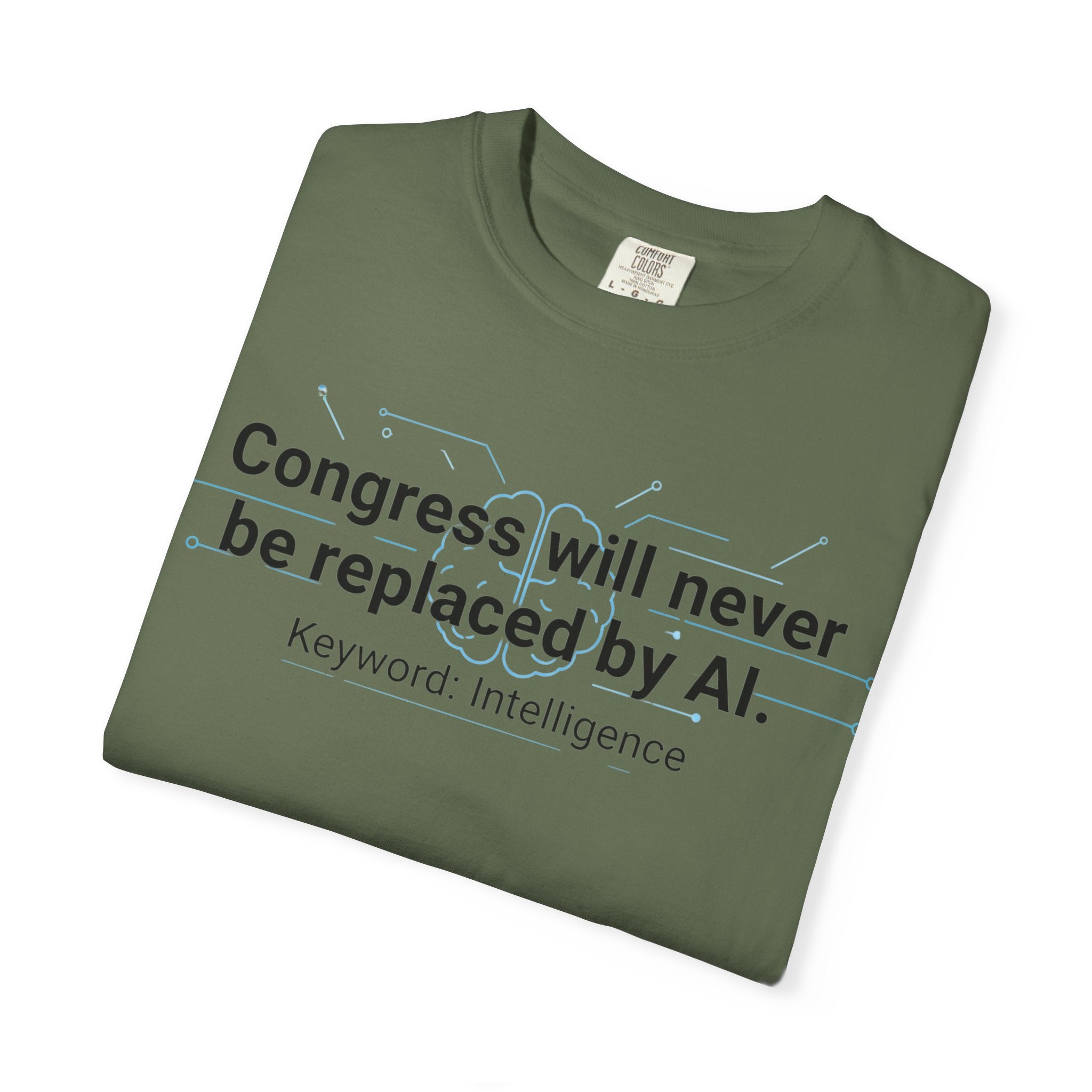 "Congress vs. AI T-Shirt" Unisex Garment-Dyed T-shirt