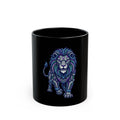 "Cyber Lion" Black Ceramic Mug