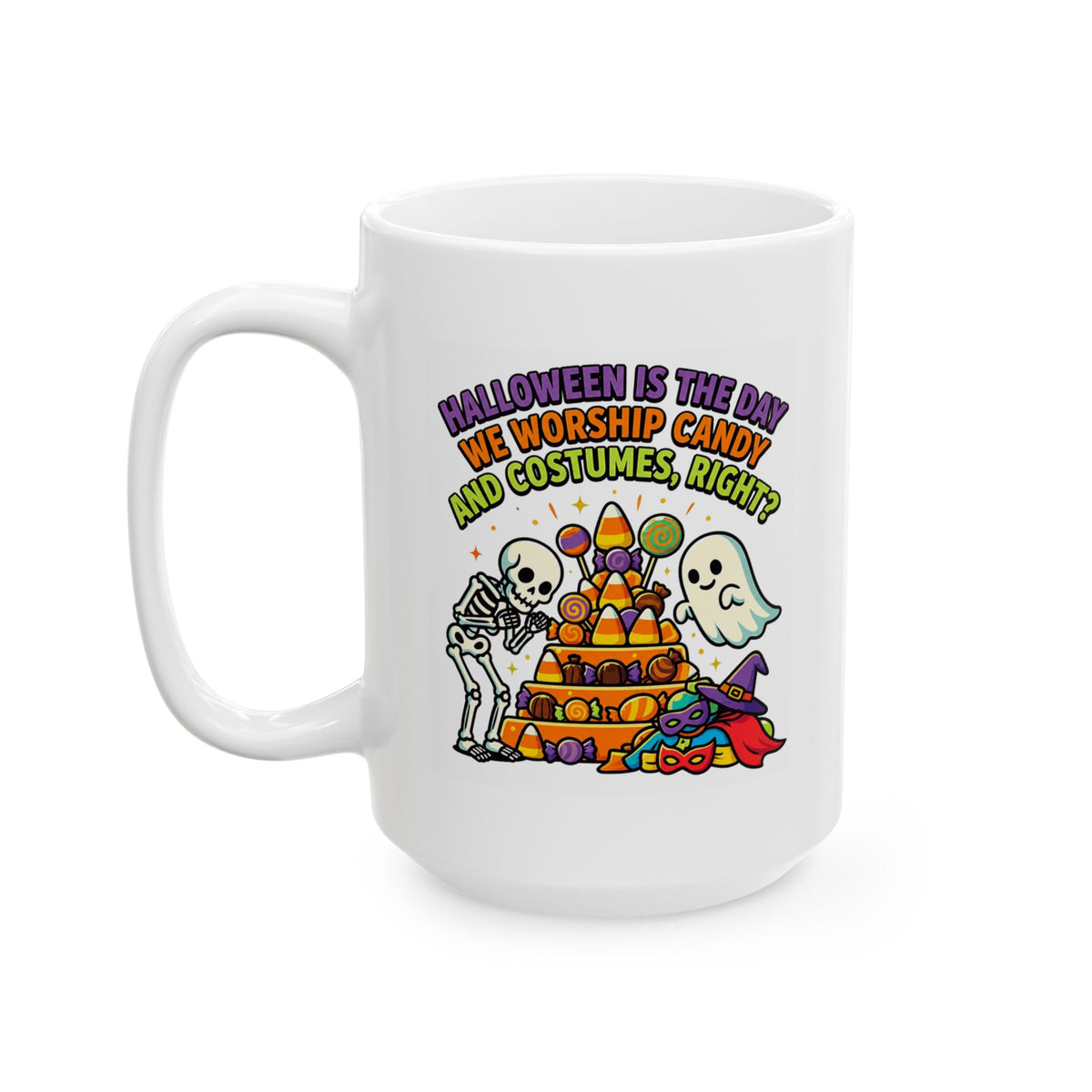"Worship Candy" White Ceramic Mug