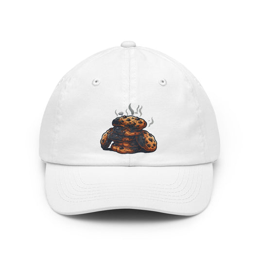 Color: White | Eat Drink And Be Grumpy Dad Hat — Graphic