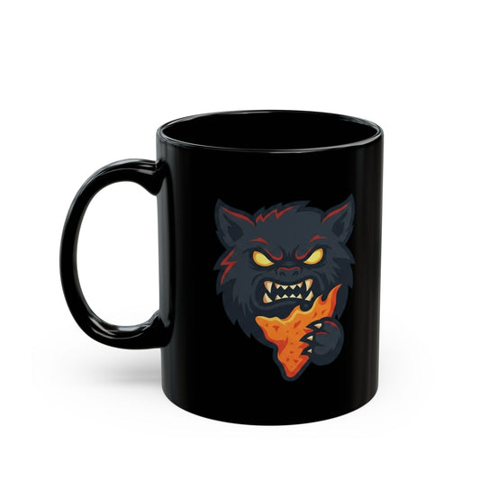 "You Won't Like It I'm Hangry" Black Ceramic Mug — Graphic