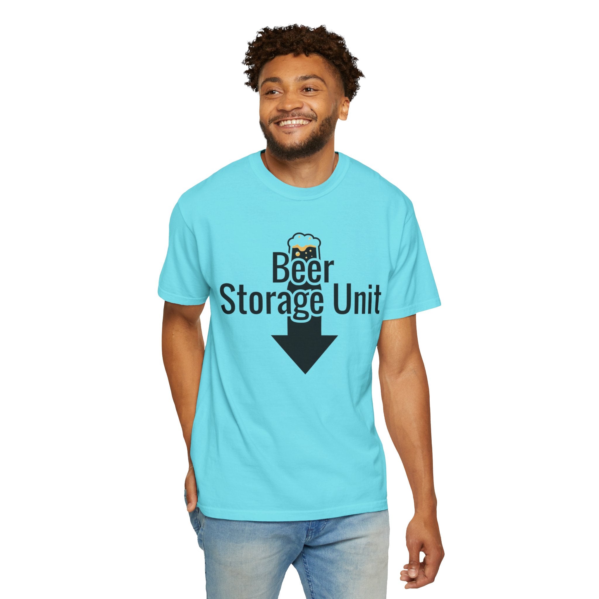 "Beer Storage Unit 2" Unisex Garment-Dyed T-shirt