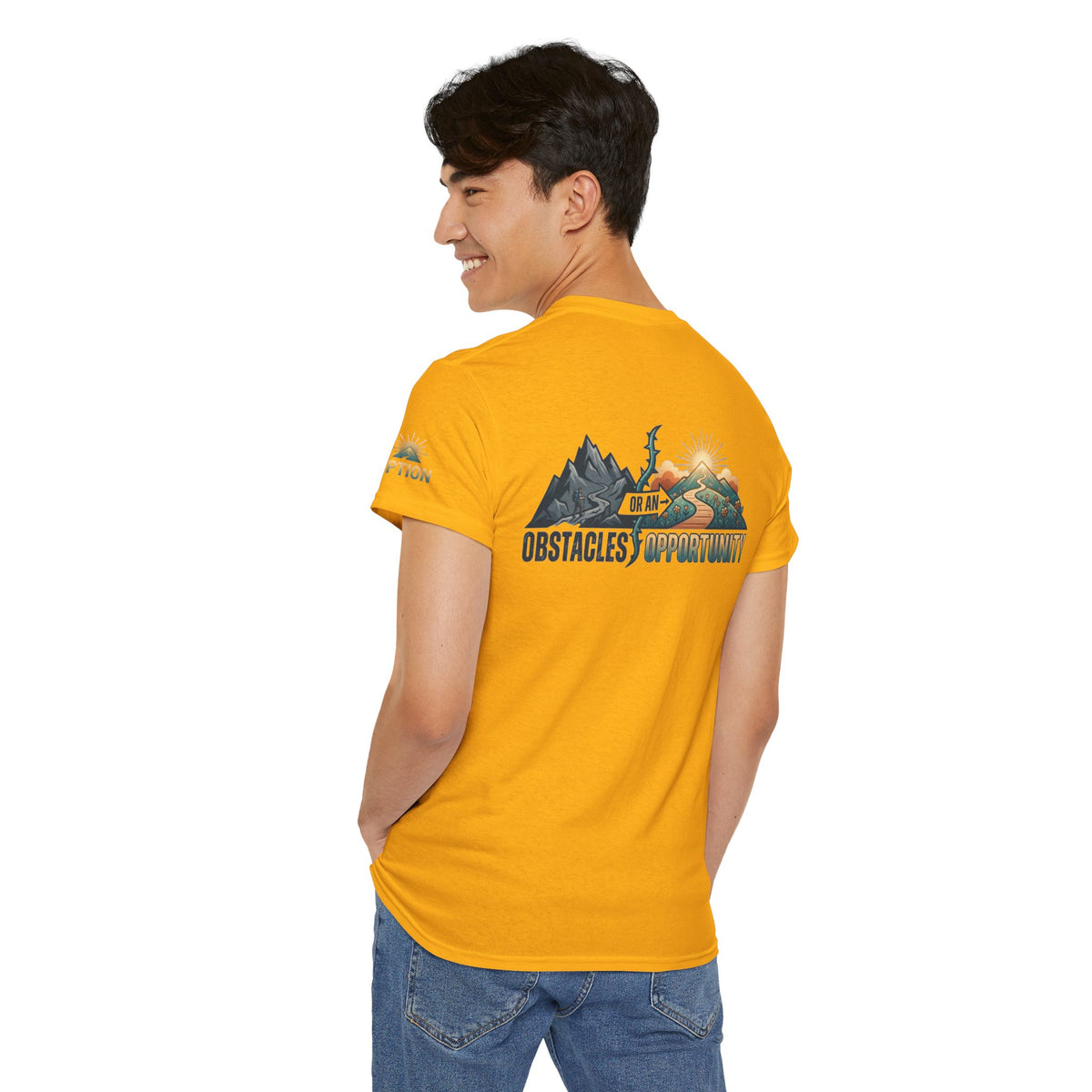 Color: Gold | Obstacle Or An Opportunity Premium Graphic Tee