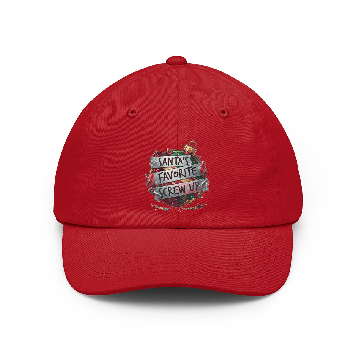 Color: Red | Santa's Favorite Screw Up Dad Hat — Graphic
