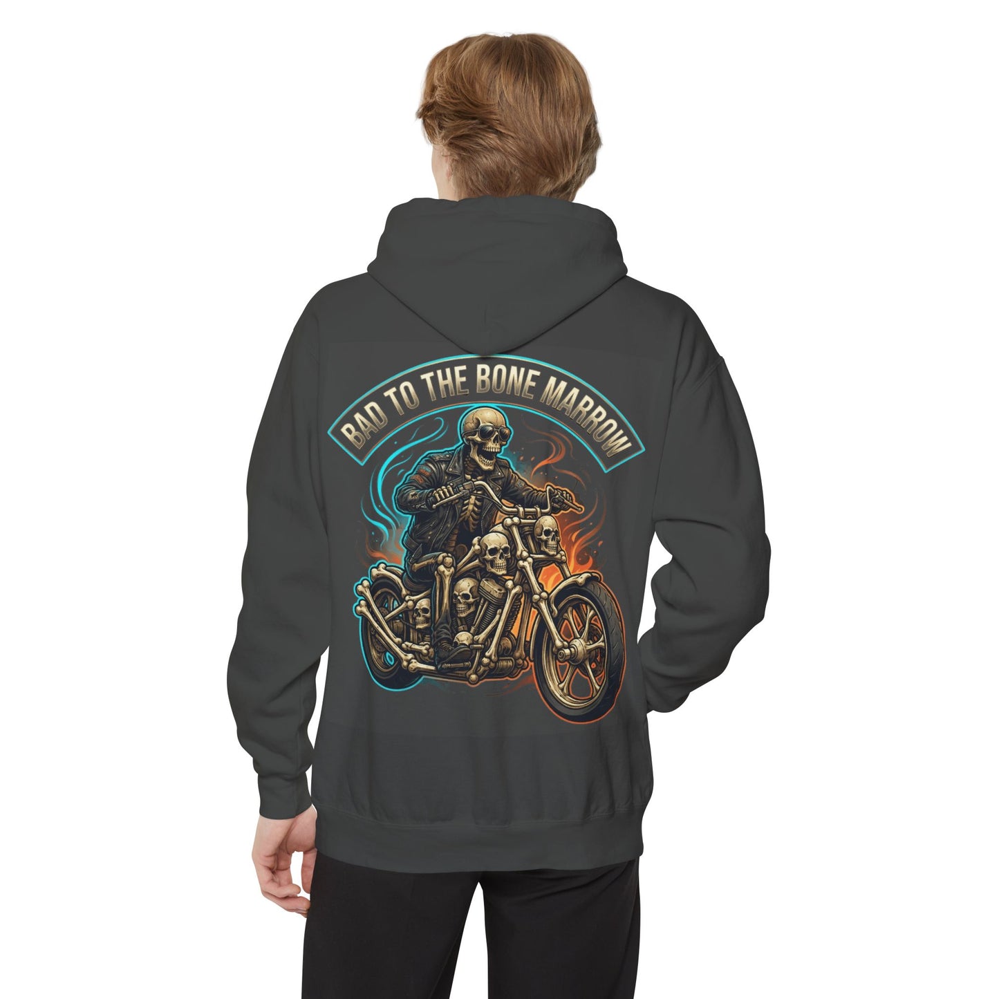 "Bad to the Bone Marrow" Garment-Dyed Hoodie