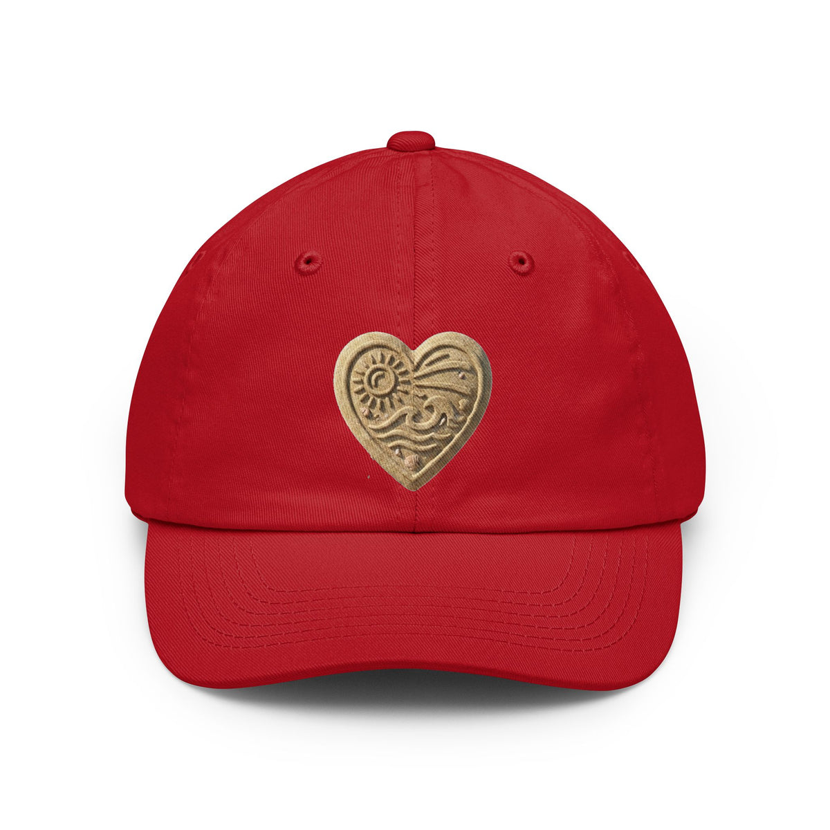 Color: Red | I Luv The Beach Dad Hat