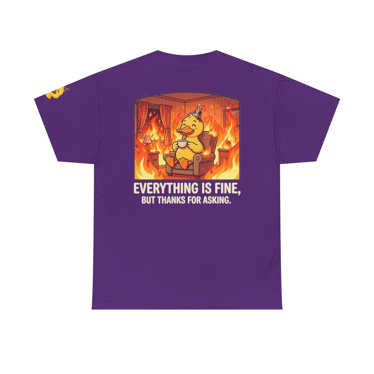 Color: Purple | Everything Is Okay Premium Graphic Tee