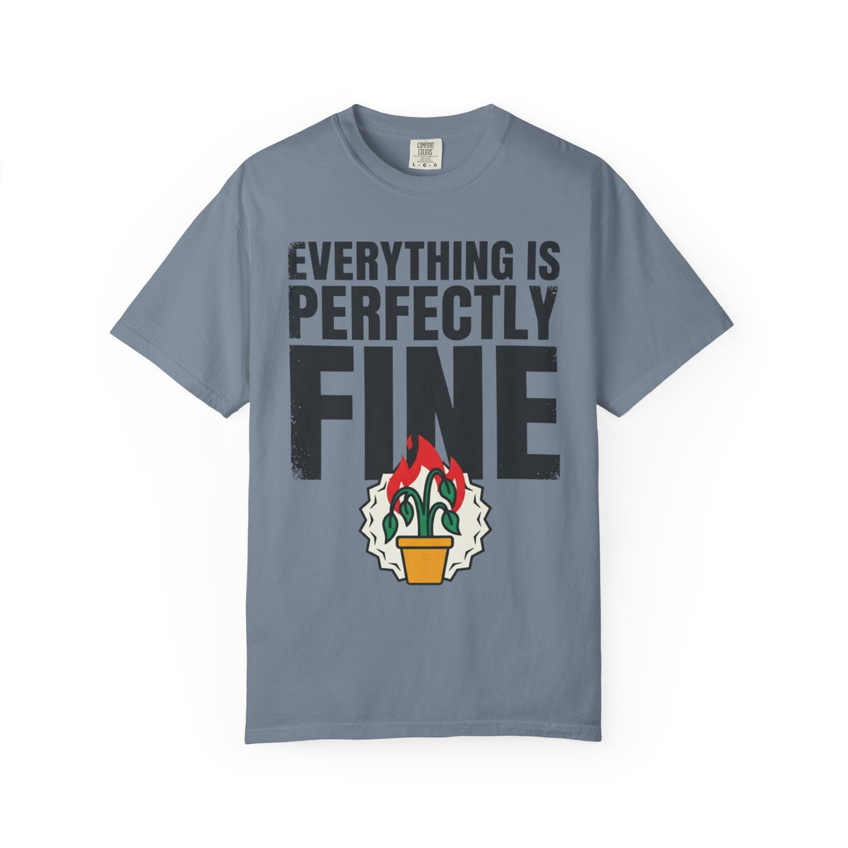 Color: Blue Jean | Perfectly Fine Unisex Garment-Dyed Tee