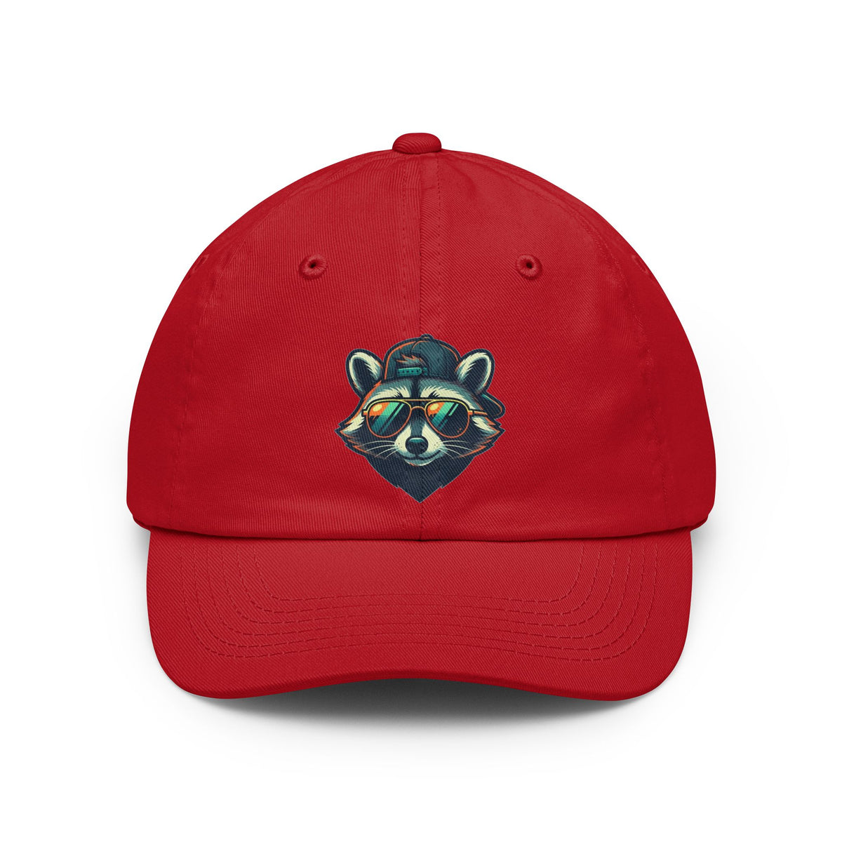Color: Red | Raccoon Energy Dad Hat
