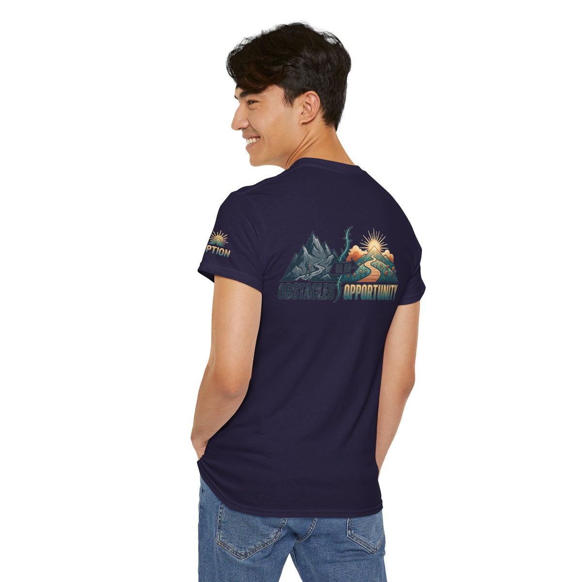 Color: Blackberry | Obstacle Or An Opportunity Premium Graphic Tee