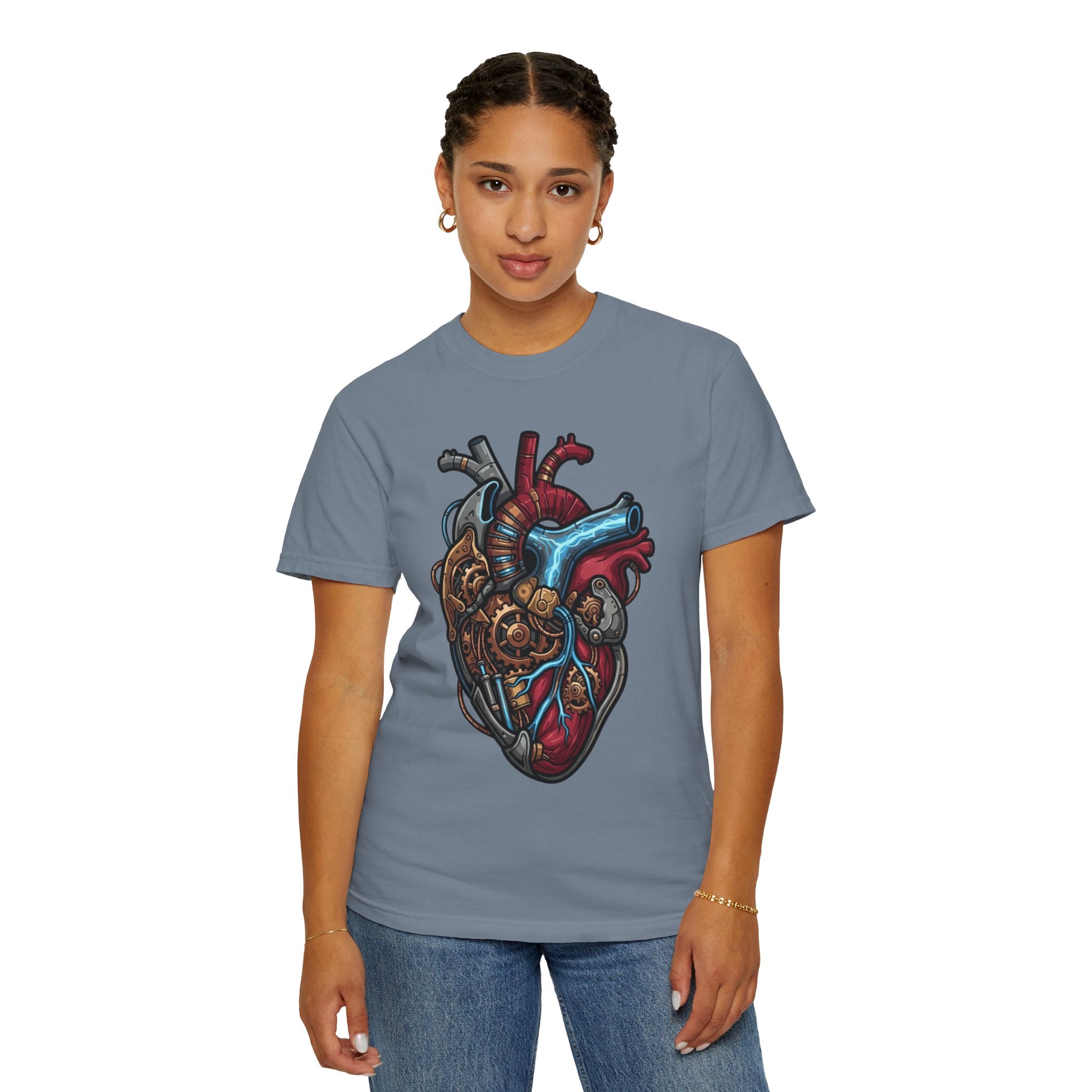 "Mechanical Heart" Unisex Garment-Dyed Tee