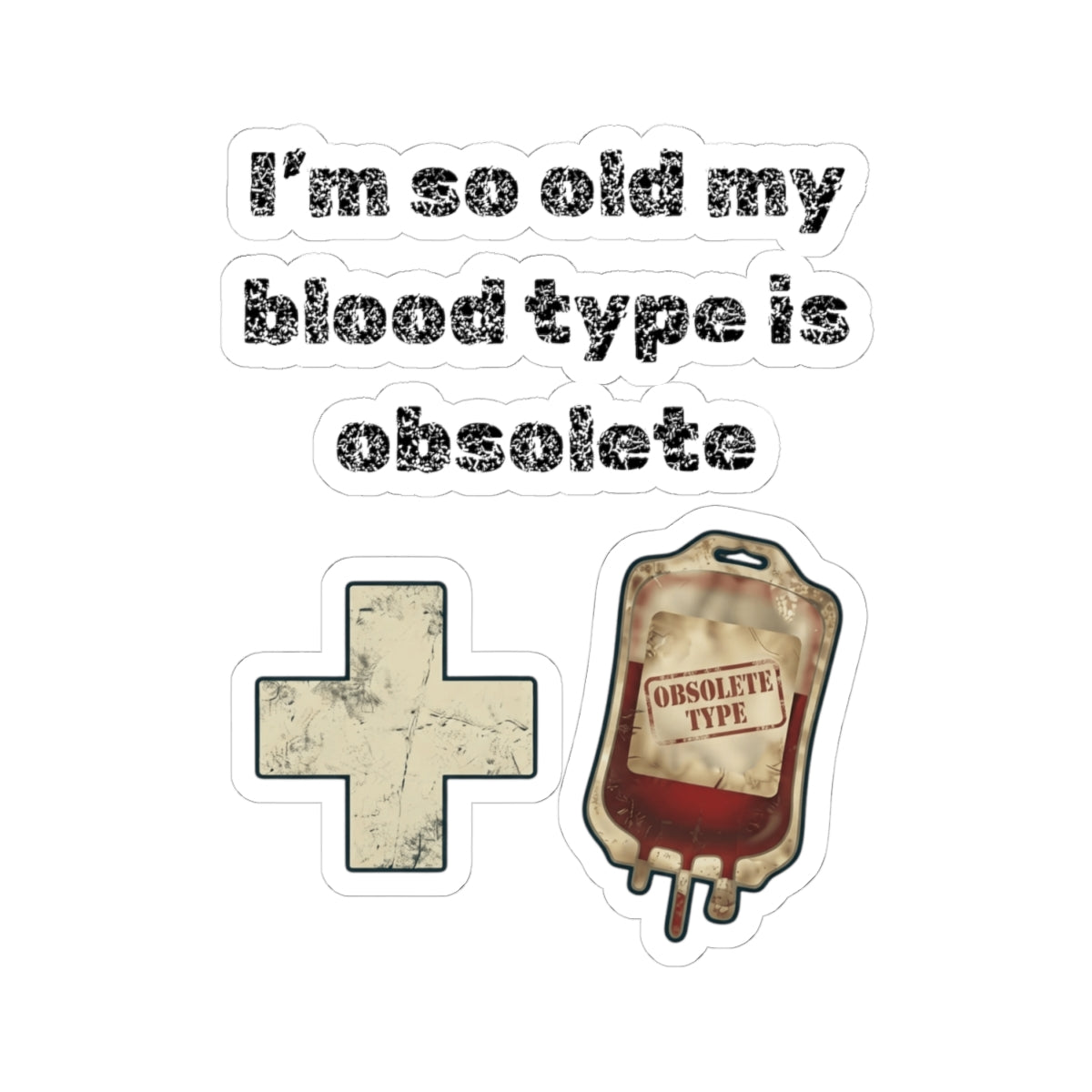 "Blood Type" Sticker — Main