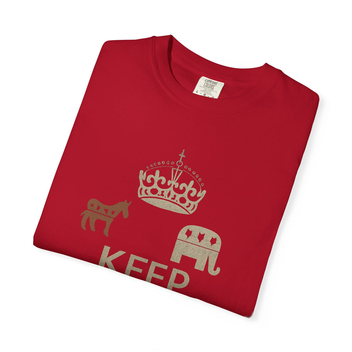""KEEP CALM AND BLAME THE OTHER PARTY" Unisex Garment-Dyed T-shirt