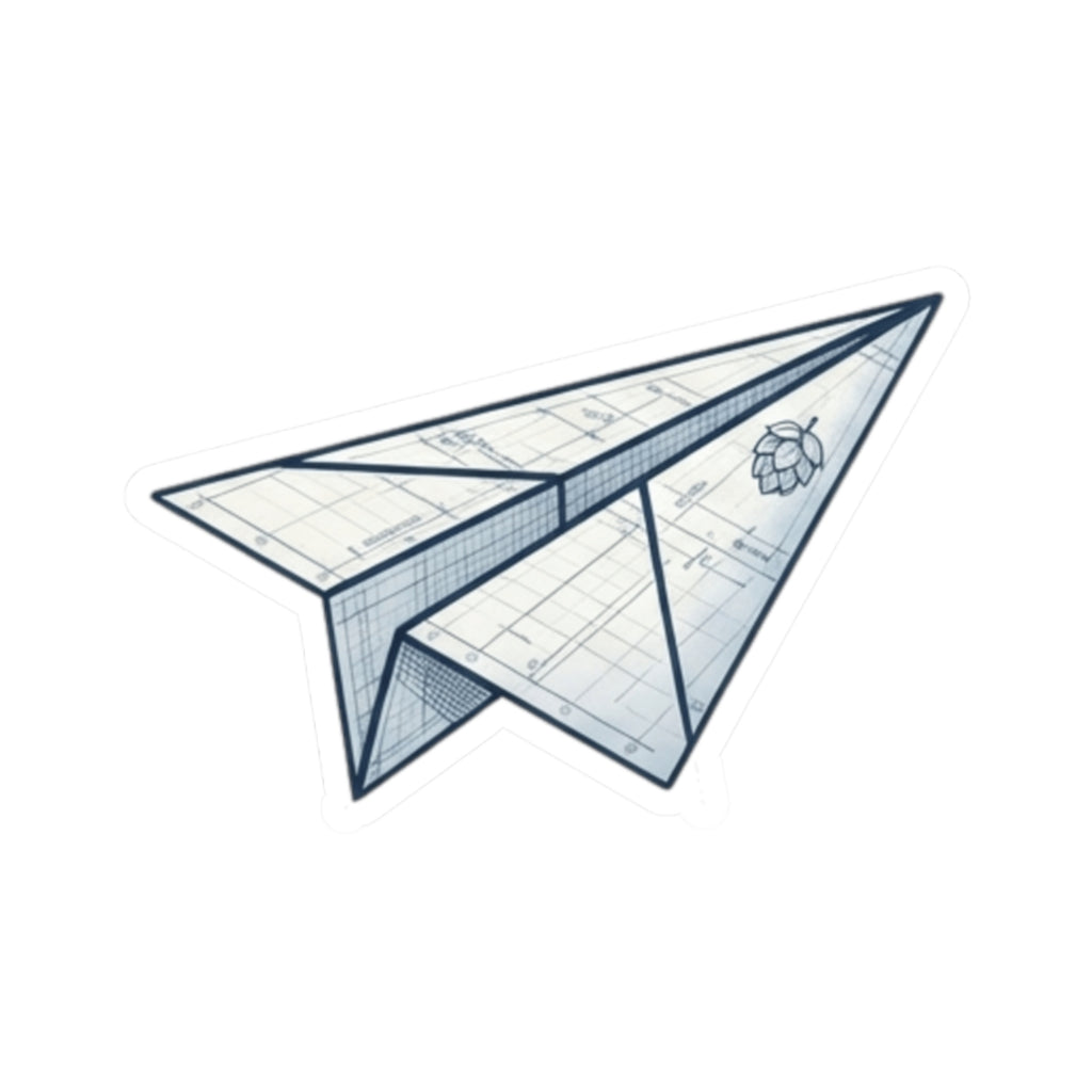 "Paper Plane Porterhouse" Sticker