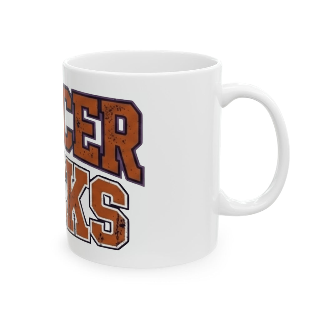 "Cancer Sucks" White Ceramic Mug