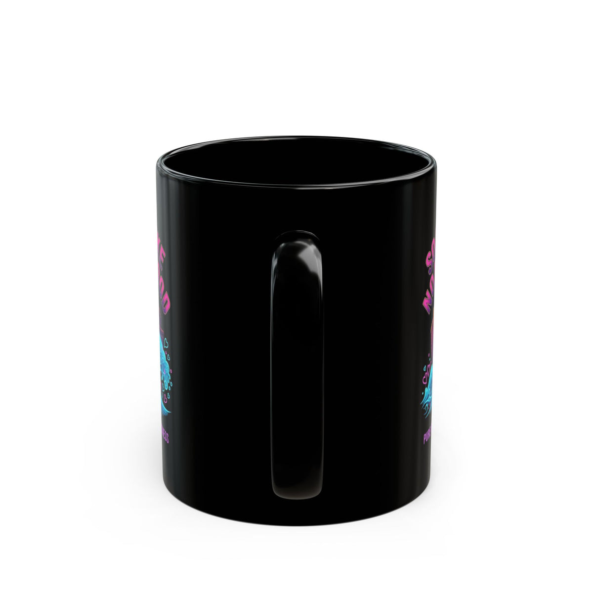 "Good Book Series Soak it Like Noah's Flood" Black Ceramic Mug