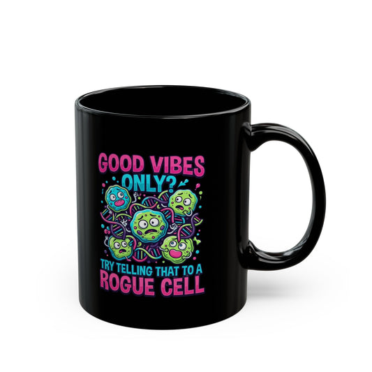 "Good Vibes Only" Black Ceramic Mug