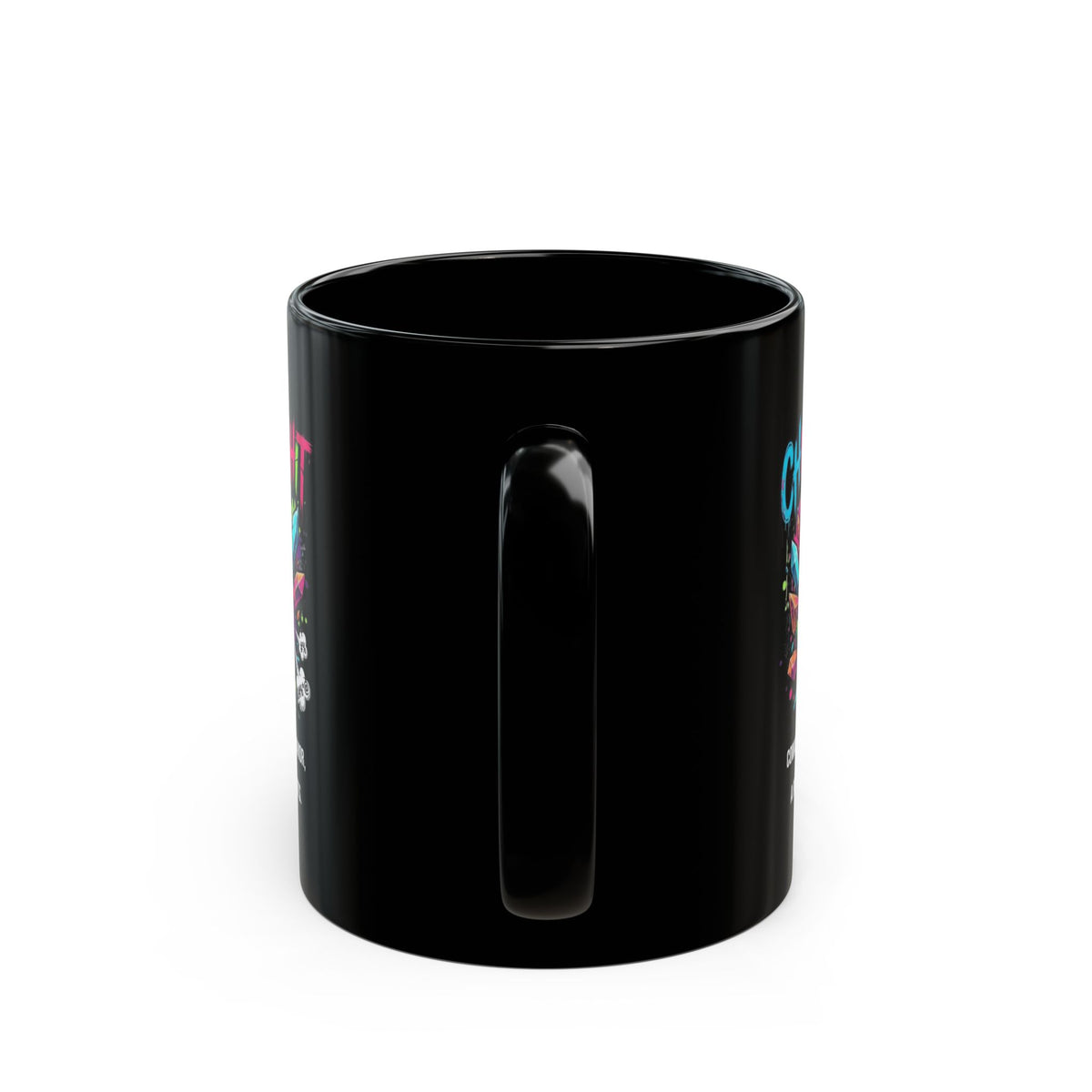 "Chickenshit" Black Ceramic Mug
