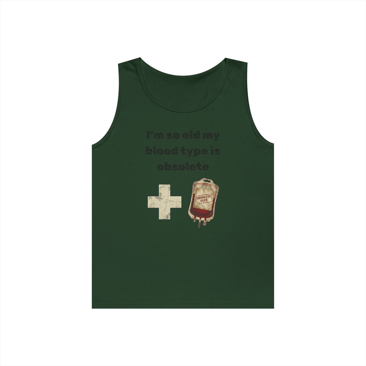 Color: Forest Green | Blood Type Tank Top