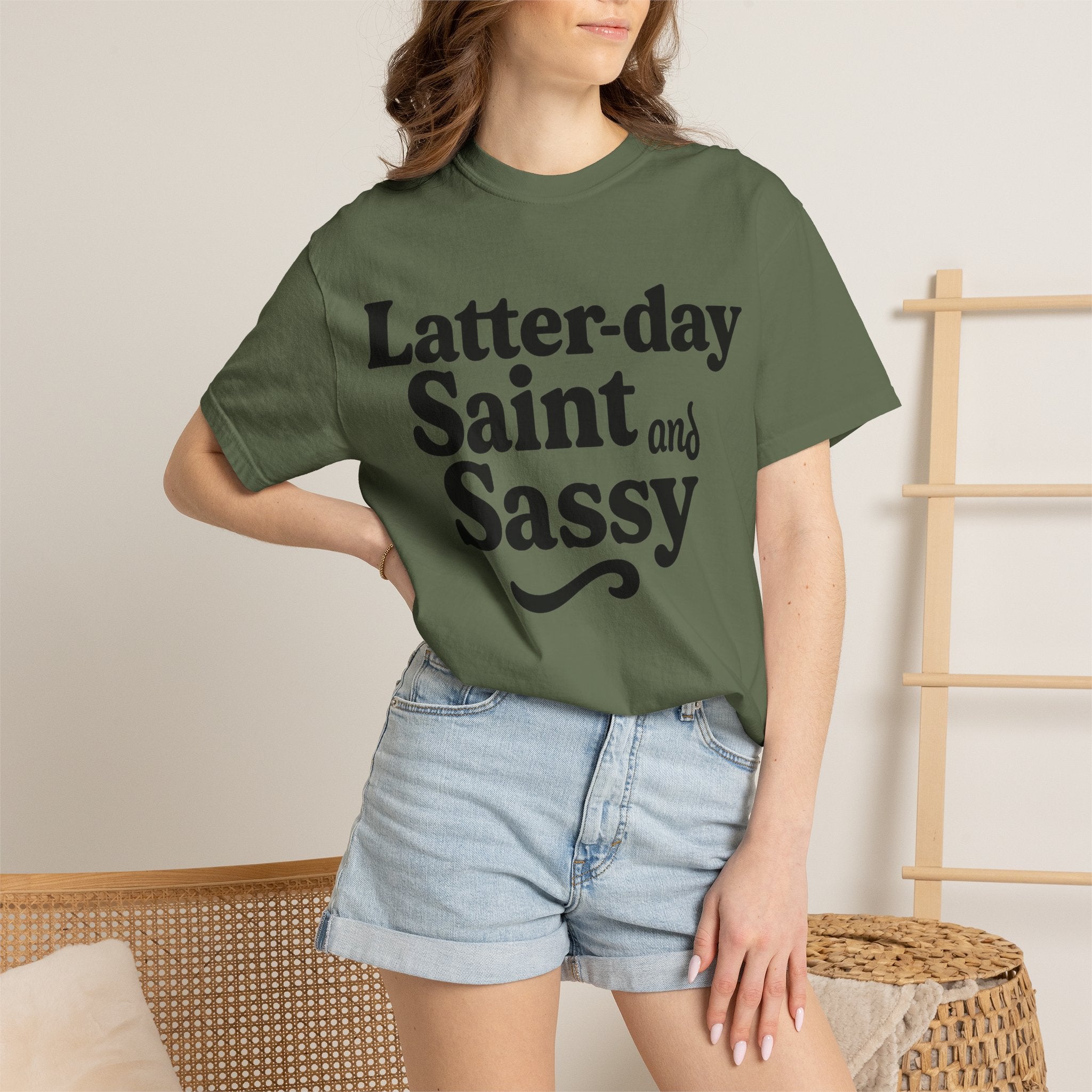 "Latter-day Saint and Sassy" Unisex Garment-Dyed T-shirt