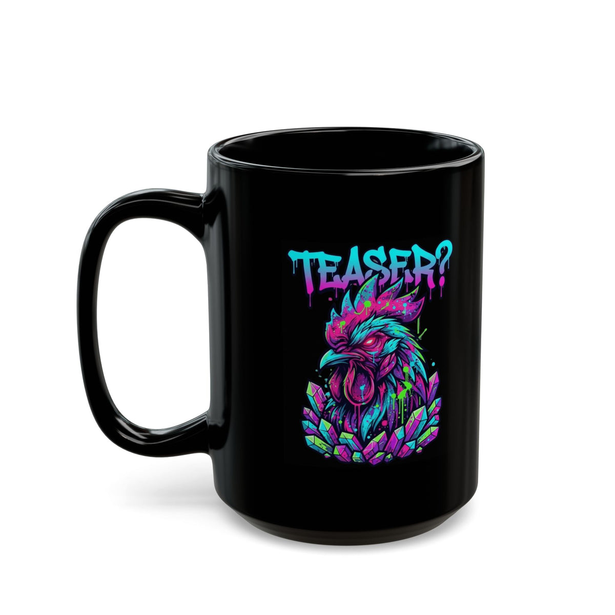 "Cock Teaser" Black Ceramic Mug